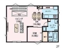 匠建コーポレーション全室オール床暖房の家　小樽市新光町モデルハウスF棟　【一戸建て】 2階間取。