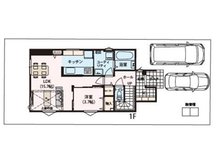 匠建コーポレーション全室床暖房の家　北49条東15丁目モデルハウスB棟　【一戸建て】 3780万円、4LDK、土地面積137.31㎡、建物面積98.01㎡1階間取図。