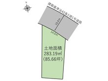 逢隈田沢字浜道 1098万円 土地価格1098万円、土地面積283.19㎡