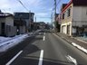 古川２（青森駅） 1300万円 陽当たり良好南面道路（東より撮影（2024年2月）、幅員約10.5ｍ）
