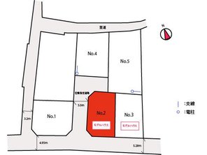 【ミサワホーム】エムズコート笹谷　No.2　モデルハウス　【一戸建て】 区画図