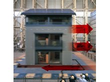 エムズコート太白区柳生北原 【イメージ】木質パネル接着工法によるすぐれた耐震性能を、実大建物実験を繰り返し、確認しています。