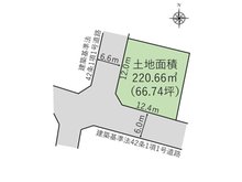 笹谷字北中條 1550万円 土地価格1550万円、土地面積218.15㎡