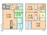柴田町船岡中央第7　全1棟　【一戸建て】 2190万円、4LDK+S（納戸）、土地面積131.71㎡、建物面積100.44㎡間取り図 全居室に収納を完備した4SLDKの間取り♪