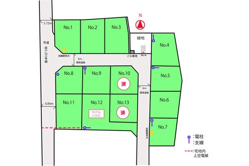 新横町（西若松駅） 990万円～1380万円 最新の空き区画状況は、お気軽にお問い合わせください。