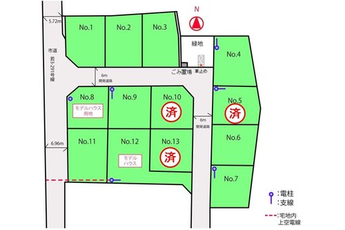 新横町（西若松駅） 990万円～1380万円 最新の空き区画状況は、お気軽にお問い合わせください。