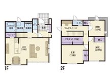 桜ガ丘NO.1分譲展示場　【一戸建て】 3980万円、3LDK+S（納戸）、土地面積157.86㎡、建物面積103.3㎡ファミリークロゼットやパントリーなど収納が豊富で２階にはマルチスペースもあります。(家具はイメージです)