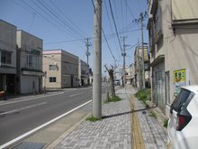 字田町（五所川原駅） 600万円 現地（2021年4月）撮影 目印の歩道橋は撤去されてます。