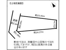 金沢３（青森駅） 750万円 土地価格750万円、土地面積188.19㎡区画図