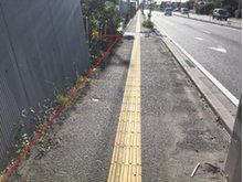 大字長苗代字内舟渡（八戸駅） 1980万円 前面道路には歩道がございます。歩道の切り下げが必要です。