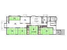 白河市老久保 売家（店舗付き） 2580万円、6LDK+S（納戸）、土地面積480㎡、建物面積150.71㎡建物平面図