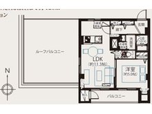 富士見台マンション 1LDK、価格2699万円、専有面積42.7㎡、バルコニー面積4.54㎡