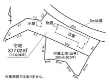 大字村松（東海駅） 350万円 土地価格350万円、土地面積377.02㎡