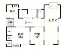 片貝 1180万円 1180万円、2LDK+S（納戸）、土地面積165㎡、建物面積77.26㎡