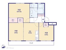 別所沼パークマンション 3DK、価格1599万円、専有面積53.24㎡、バルコニー面積7.13㎡
