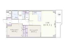 江古田パークマンション　B棟 2LDK、価格4280万円、専有面積52.38㎡、バルコニー面積6.08㎡■１４階建て３階部分の南向き住戸で陽当り良好■専有面積：５２．３８平米の２ＬＤＫ