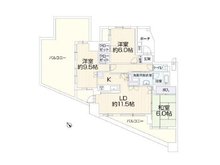 ナイスグランソレイユ高崎-401号室 3LDK、価格2899万円、専有面積80.59㎡、バルコニー面積13.17㎡