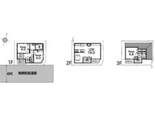 小豆沢４（志村坂上駅） 3480万円 建物プラン例　建物価格１９００円、建物面積６４．１５㎡