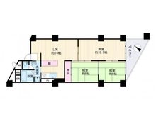西川口ファミリーマンション 3LDK、価格2350万円、専有面積73.59㎡リビングから各居室へ繋がっているため、自然とコミュニケーションが増えそうです。