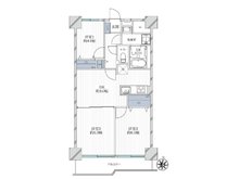 東四ツ木グリーンハイツ　当社のグループ会社保有住戸 3DK、価格2480万円、専有面積56㎡、バルコニー面積6.48㎡壁芯面積５６平米の３ＤＫタイプ。室内は新規にフルリノベーション済です。