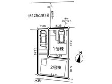 篠原東１（妙蓮寺駅） 4480万円・4680万円 全体区画図
