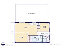 ライオンズマンション梅島 2LDK、価格3290万円、専有面積51.06㎡、バルコニー面積7.01㎡