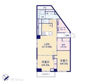 東武越谷サンライトマンション 2LDK、価格1580万円、専有面積69.29㎡、バルコニー面積2.82㎡