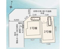 吉井町（松戸駅） 5199万円 全体区画図