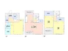 幸房（三郷中央駅） 3990万円 3990万円、3LDK、土地面積121.73㎡、建物面積98.11㎡