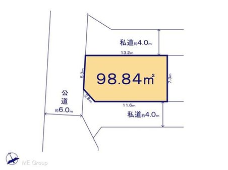 高塚新田（秋山駅） 1798万円 土地価格1798万円、土地面積98.84㎡