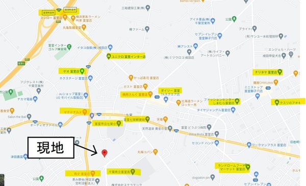 富里市七栄モデル　【一戸建て】 現地案内図
