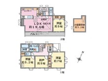 上鷺宮５（富士見台駅） 8780万円 8780万円、3LDK+S、土地面積122.81㎡、建物面積95.98㎡■建物面積：９５．９８平米の２階建て４ＬＤＫタイプ＋小屋裏収納付き