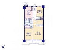 川口第二サニーコート 2LDK+S、価格3580万円、専有面積59.82㎡、バルコニー面積8.07㎡リビング横の洋室を開放すると、より空間を広く見せることができます！