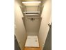 セザールお花茶屋　当社のグループ会社保有住戸 室内洗濯機置き場も新設しております。普段は隠せるように扉付き。