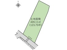 東金沢町１ 598万円 土地価格598万円、土地面積409.11㎡