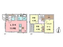 和田３（東高円寺駅） 7680万円 7680万円、2LDK+S、土地面積60㎡、建物面積68.63㎡■建物面積：６８．６３平米の２階建て３ＬＤＫタイプ