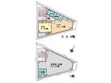 志茂２（赤羽駅） 7500万円 ■建築参考プラン：１階事務所・店舗、２階以上住宅