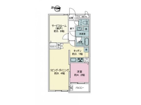 ライオンズマンション平和台 1LDK+S、価格3198万円、専有面積49.68㎡、バルコニー面積3.24㎡■３階建て２階部分の西向き住戸（エレベーターはありません） ■専有面積：４９．６８平米の２ＬＤＫタイプ