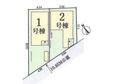 汐入町１（鶴見小野駅） 4480万円・4580万円 全体区画図