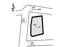 大字下野田（高田駅） 70万円 土地価格70万円、土地面積273㎡概念図現状を優先します。