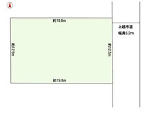 中門前２（春日山駅） 100万円 土地価格100万円、土地面積247.33㎡区画図