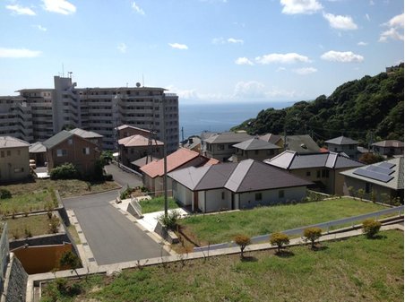 伊豆山 1980万円 高台から見た現地（2013年9月）撮影