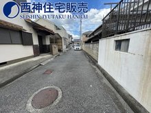 林崎町２（林崎松江海岸駅） 1880万円 前面道路は、幅員約4mございます。交通量少なめですので生活安心です。現地（2023年8月23日）撮影