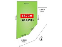 新稲３（箕面駅） 2680万円 土地価格2680万円、土地面積88.79㎡