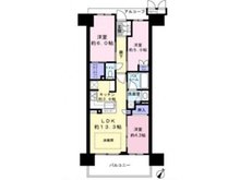 ワコーレ神戸三宮トラッドタワー 3LDK、価格5980万円、専有面積60.87㎡、バルコニー面積10.53㎡