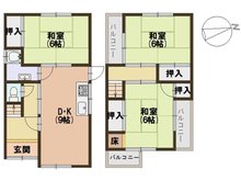新堂１（高見ノ里駅） 680万円 680万円、3DK、土地面積60.46㎡、建物面積64.59㎡間取図はこちら♪