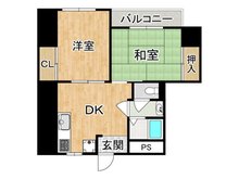 千里丘ドリームマンション 2DK、価格1390万円、専有面積39.36㎡、バルコニー面積2.48㎡