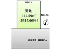 広瀬（喜志駅） 1480万円 土地価格1480万円、土地面積114.14㎡区画図はこちら♪