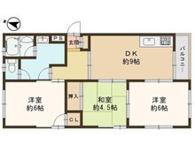 垂水駅西マンション 3DK、価格1180万円、専有面積56.97㎡、バルコニー面積4.18㎡