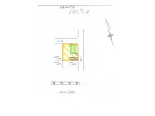 比叡平２（大津京駅） 750万円 750万円、3LDK、土地面積221㎡、建物面積70.98㎡ほぼ正方形の土地